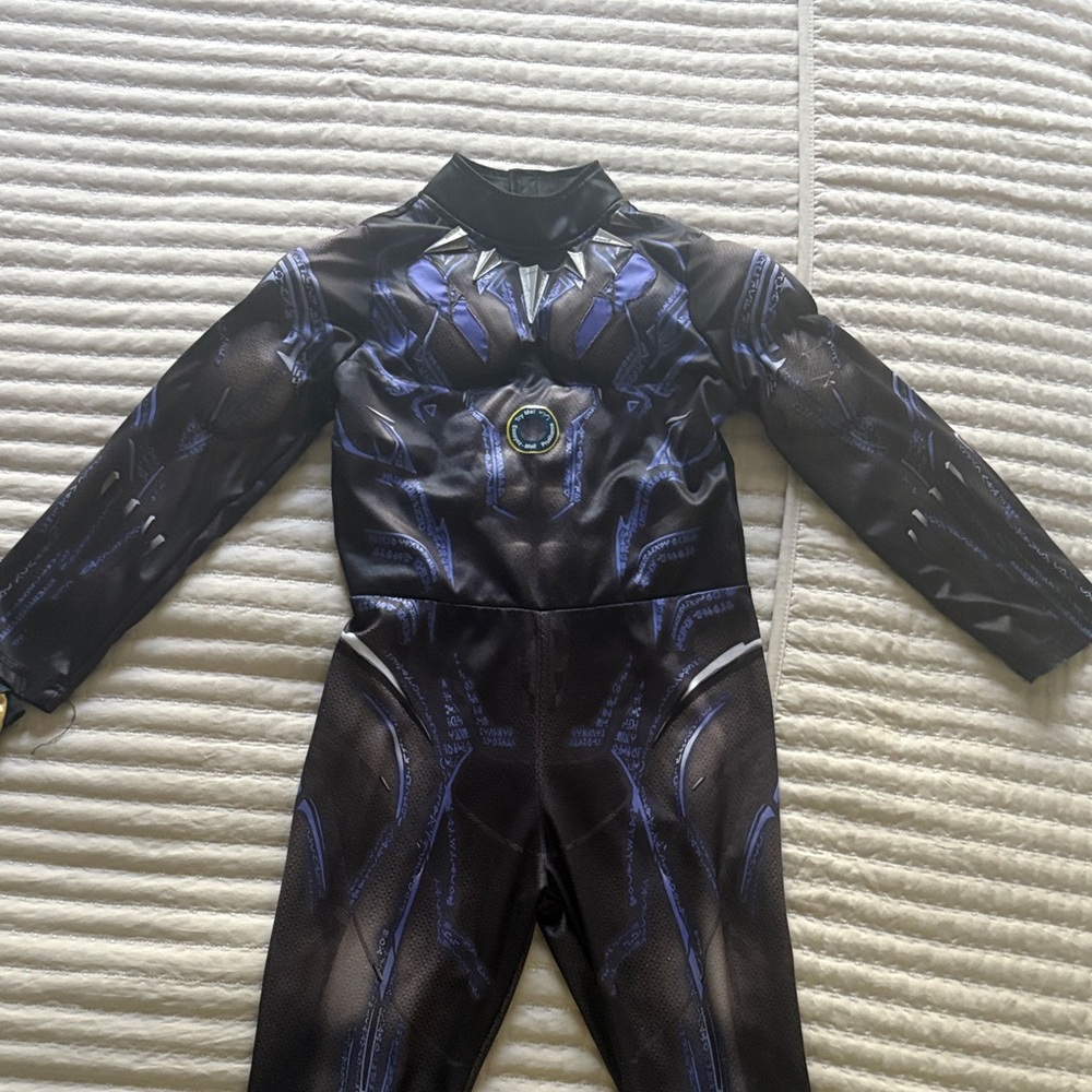 Disney Black panther and Blue Superhero Costume with Mask